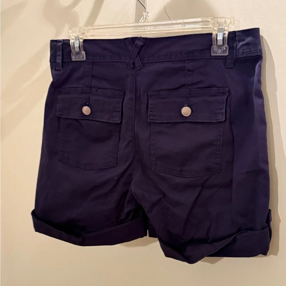 one 5 one Women's Navy Cargo Shorts - Picture 3 of 3
